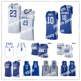 Koszykówka uczelni nosza 2022 Kentucky Wildcats Basketball Jersey Oscar Tshiebwe Tyty Washington Jr. Kellan Grady Keion Brooks Jr. Sahvir Wheeler Davion Mintz Boo Boo