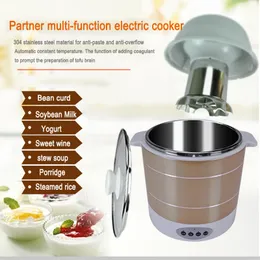 220V Electric Automatic Yogurt Maker Machine Constant Temperature Kitchen Tools Rice Wine Natto Machine Stainless Steel Liner