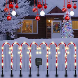 Strings Crutch Christmas Lampe Lampa LAPIE Święta Świąteczne Festoon Fairy Light Outdoor Waterproof Garden Lawn Decor Decor's Year's