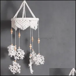 Decorazioni natalizie in Rame Tree Whooven Tree Casa a sospensione Boh￩mien Decoration Wall Orning Ornaments Merry Party Wind Chime Drop de Dhseh