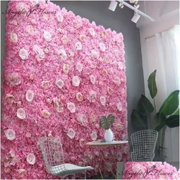 Декоративные цветы венки 40x60 см. Искусственная цветочная настенная панель декор фон свадебная вечеринка сцены на день рождения