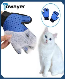 Cat Glove Cat Grooming Glove Pet Brush Glove For Cat Dog Hair Ta bort Brush Dog Deshedding Cleaning Combs Massage Handskar L2206066444538
