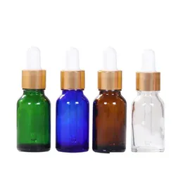 香水ボトル5ml/10ml/15mlガラスドロッパーあたりミニポータブル空の化粧品クリアバイアルドロップデリバリーヘルスビューティーフレグランスDh9if