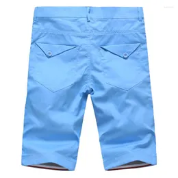 Mäns shorts grossist- woqn män 201ssummer casual mode bomull smal maskulina män strand bermuda byxor knä längd shor