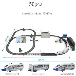 Çocuklar Için Elektrikli Tren Seti Yüksek Hızlı Model Demiryolu