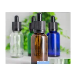 Verpacken von Flaschen 30ml Farbglas -Tropfen mit kindersicheren Manipulationsdeckeln und Tropfenspitze f￼r Ecigarette￶l Eliquid Delivery Office School otnog