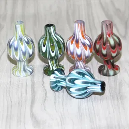 Кальяны Beracky US Color Glass Bubble Cap -Cap Cyclone Cyclone Carb Caps для скошенной края Quartz Banger Gnails Стеклянная вода бонги