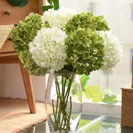 Decorative Flowers Large Hydrangea Artificial 70 Cm Long Stem For Home Decoration Bridal Bouquet Wedding Floral Arrangements