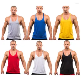 ركض قمصان كمال الأجسام العلامة التجارية Tank Top Men Stringer Fitness Singlets Singledess Shirt Workout Man Undershirt Clothing