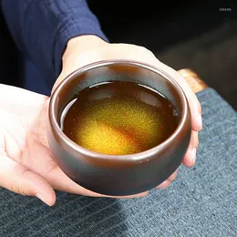 Schüsseln 1PC Ofenwechsel Jianzhan Teetasse Keramikschale Exquisites chinesisches Set Küchenartikel Suppe Kleines Porzellan als Geschenk