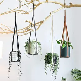 Garden Supplies Other 30 Inch Leather Plant Hangers Hanging Planter Flower Pot Holder Home Decor For Indoor Plants Cactus Succulent Balcony