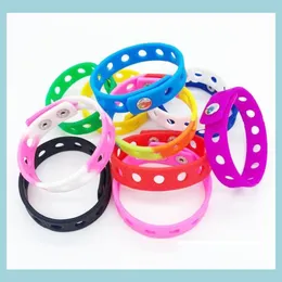 Charm Armbänder weiche siil Sportarmband Armband 18/21 cm Fit Schuh Croc Buckle Accessoire Kid Party Geschenk Mode Schmuck für Männer wo dhcvx