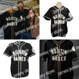 Babe Ruth Bustin 'Babes Shirt 1927 Home Black Jersey Homem Mulheres Mulheres Juventude Juventão de Baseball Qualquer Nome e Número Double Stitched