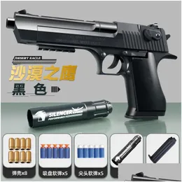 Gun Toys New 2.0 Desert Eagle Soft Shell Ejection Manual Toy Pistol Blaster For Adts Boys Children Shooting Game Drop Delivery Gift Dhmvy