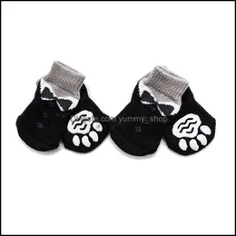 Dog Apparel Antislip Socks Traction Control For Indoor Wear Boots Shoes Paw Protection Mticolor Choose 4Pcs Set Drop Delivery Home G Ote7K