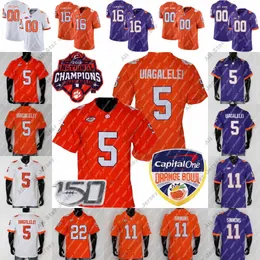 Camisas de futebol Orange Bowl Clemson Tigers Camisa de futebol Cade Klubnik Bryan Bresee Will Shipley K.J. Henry Trenton Simpson Antonio Williams Phil Mafah