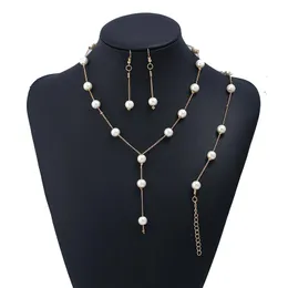 Choker Chokers Multilayer Chain Pearl Necklace Clavicle Tassel Ladies Sweet ol Elegant Simple TempamentEarringchokers