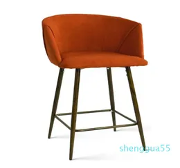 Matsalstol bar lyx modern enkelhet hush￥ll j￤rnkonst backstol h￶g fotpall komfort