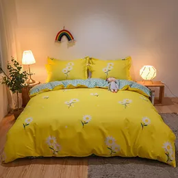 Bedding Sets 3/4 peças têxteis em casa pequena margarida pura algodão puro vem confortável colcha de qualidade travesseiro de capa de qualidade oceania