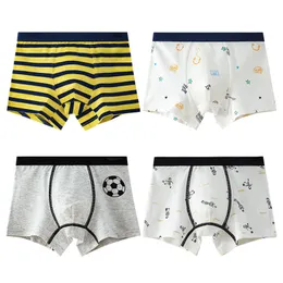 Panties HH 2 Piece Boys Underpants Kids Cartoon Striped Baby Underwear Boxer Children Cotton Comfort For Teens 230111