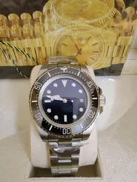Com os homens originais, assista a azul Borte de cerâmica do mar azul de 44 mm de aço inoxidável automático Diver Mens Watches Watches Watches