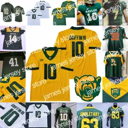 Fotbollstr￶jor Custom Baylor Football Jersey NCAA Corey Coleman Kendall Wright Mike Singletary Jason Smith Gerry Bohanon TJ Franklin Bernard Lovett