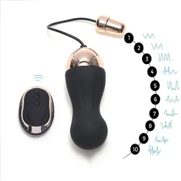 Anal Toys HIMALL Wireless Remote Control Vibrator Adult Sex Toy Powerful Bullet Vbrating Egg Product for Women Kegel Ball Erotic Massage 230113