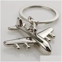 Party Favor Creative Mini Air Plane Metal Alloy Keychains Keyring Christmas Birthday Wedding Present 3D Pendant ZA4533 Drop Delivery Ho DH89V