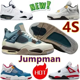 4s Баскетбольные кроссовки Leaf Green Red Doernbecher Panda Мужчины Женщины Jumpman 4 Фиолетовые замшевые кроссовки Wahlburgers Спортивные кроссовки для мужчин и женщин Кроссовки высокого качества