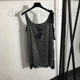 Abiti casual Designer Full Diamond Women Sexy Sling Luxury Shinning Gonne lunghe Abbigliamento estivo personalità OP9I