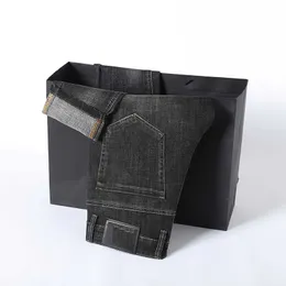 Designer Herren Jeans Star High Elastics Distressed Ripped Slim Fit Motorcycle Biker Denim für Männermodische schwarze Hosen#01