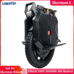 Auf Lager LeaperKim Sherman S Batterie 100,8 V 3600 Wh Motor 3500 W Spitzenleistung 7000 W 20 Zoll Einrad mit einstellbarer Federung