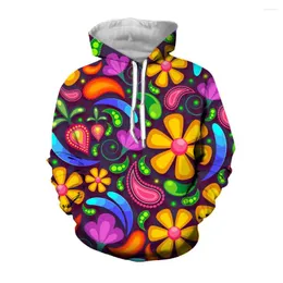 Men's Hoodies Jumeast 3D Floral Printed Leaves Men Vintage 90s Y2K Harajuku Fashion Hooded Sweatshirt Cottagecore Youth Smooth Clothes