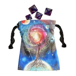 Storage Bags Velvet Drawstring Tarot Card Jewelry Pouches 5.12 X 7.09in Multipurpose Pouch For CardsStorage StorageStorage