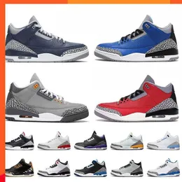 2023 OG TOP Basketball Shoes Jumpman 3 Sports Sneakers Georgetown UNC Cour Purple 3s Retroes Varsity Royal Cool Grey Knicks Rivals Ture Blue