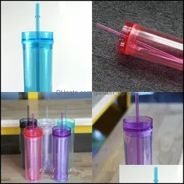 Tumblers Color Plastic Transparent Cup 16 уз