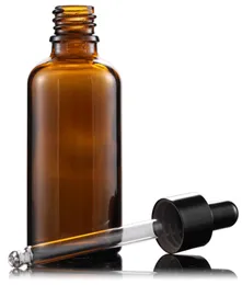 Oog e vloeibare druppelaar fles 5100 ml Amber Glass Cosmetische container Essentiële olie Travel Navulbare flacon 7519001