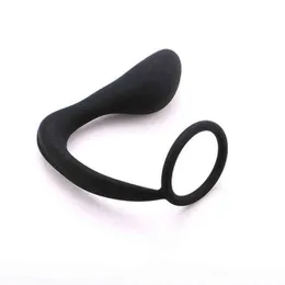 Nxy Sex Anal Toys Male Prostate Massager Adult Sex Toys Silicone Cock Ring Buttプラグ