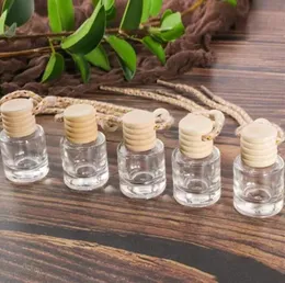 Car perfume bottle home diffusers pendant perfume ornament air freshener for essential oils fragrance empty glass bottles FY5288 ss0113