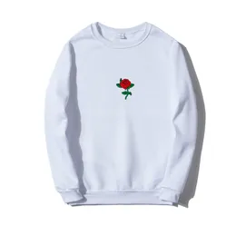 Mens Hoodies Sweatshirts Men Hip Hop Casual Brief Fashion Man Streetwear Harajuku Autumn Winter Funny Rose Print Hoodie Clothes 230113