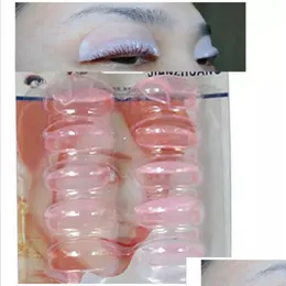 Curler de cílios 10 pares sile durável permanente perm curling levantamento de raiz falsa bloce de escudo falso maquillajees entrega de saúde bea dhb4v