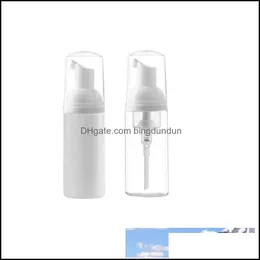 Packing Bottles 50Ml Pet Clear Foam Plastic Bottle With Round White Foaming 50Pcs Drop Delivery Office School Business Industrial Otyn1