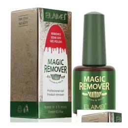 Paznokcie Factory Hurtowa 15 ml Magic Remover Zanurz się od podstawy matowy płaszcz górny Polski gelpolish paznokcie starter sztuka lakier do upuszczenia H DHS9T