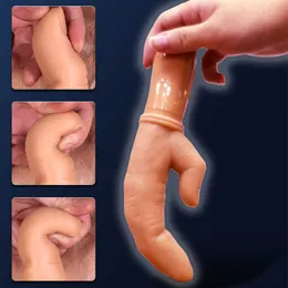 Schönheit Artikel Finger Vibrator Massage Simulation Penis Stimulation Klitoris G-Punkt Erwachsene Produkte Masturbation Gerät Weibliche sexy Spielzeug