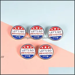 Party Favor Newnew Lets Go Brandon Brooch Biden Alloy Round Creative Gift Rrb13146 Drop Delivery Home Garden Festive Supplies Event Ot3Wh