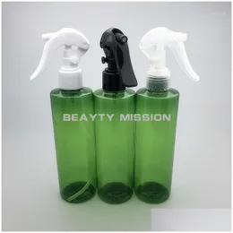 Förvaringsflaskor burkar skönhet uppdrag 250 ml 24 st/mycket grön tom plast spray fin dimma husdjur flaska frisöring vattensprutan hai dhx0s