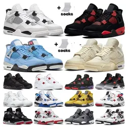 Разведены 4 4s Big Kids Shoes Jumpman Ma Maniere Photon Dust Red Cement Sail White Oreo Black Cat University Blue Midnight Navy Moung Boys Contakers 4y 4.5y 5.5y