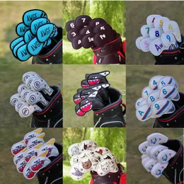 Other Golf Products Suitable for golf iron head cover digital display sand digging rod various club protective 230113