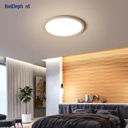 Światła sufitowe Prosta okrągła dioda LED do sypialni korytarz na poddaszu Białe czarne złote lampy Home Deco Oświetlenie AC90-260V Luminaria