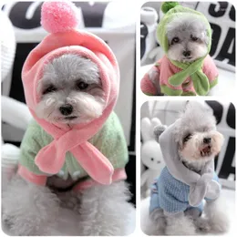 Dog Apparel Ball Hats Scarf Designer Clothes For Puppies Small Animal S XXL Snow Winter Thick Pet Down Parkas Overalls Coat Products